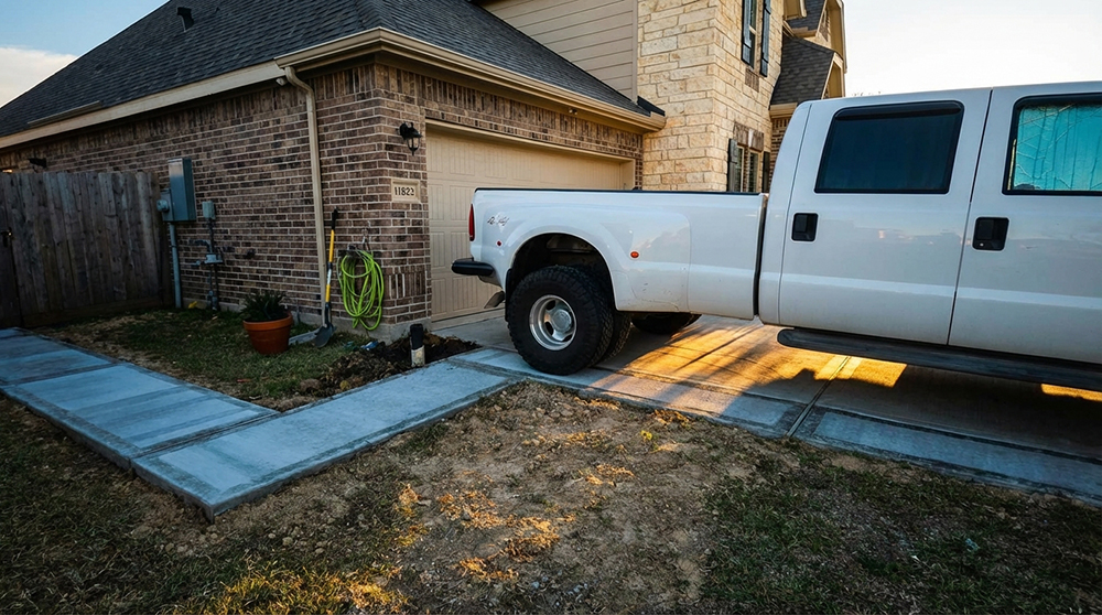 Concrete walkway and pathway in Baytown, TX